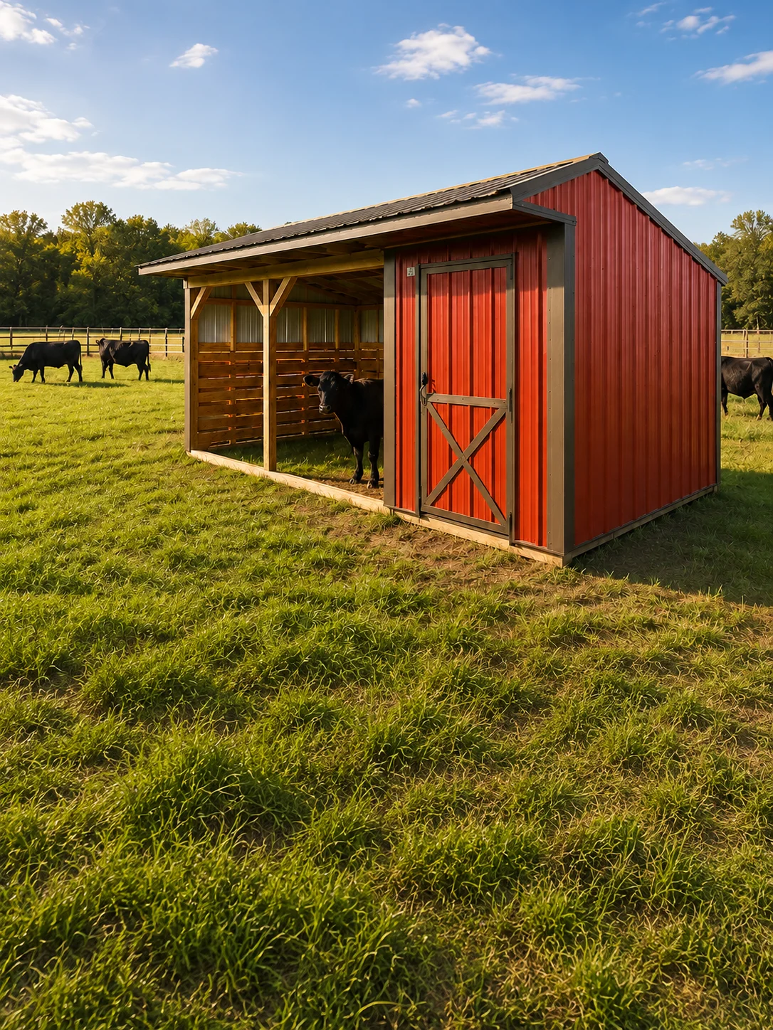 Metal Horse Barn with Tackroom