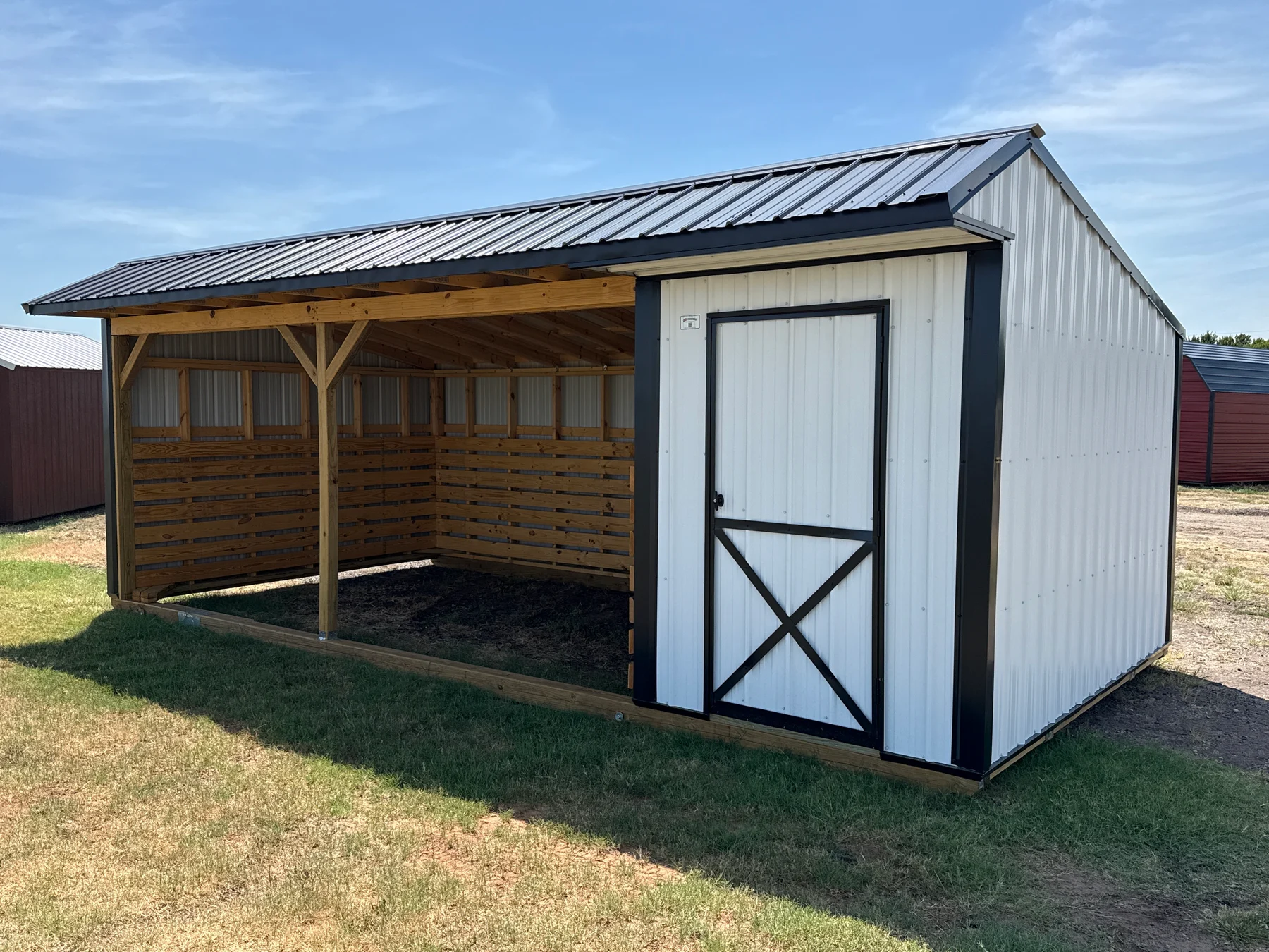 Metal horse barns with tack room for sale in OK