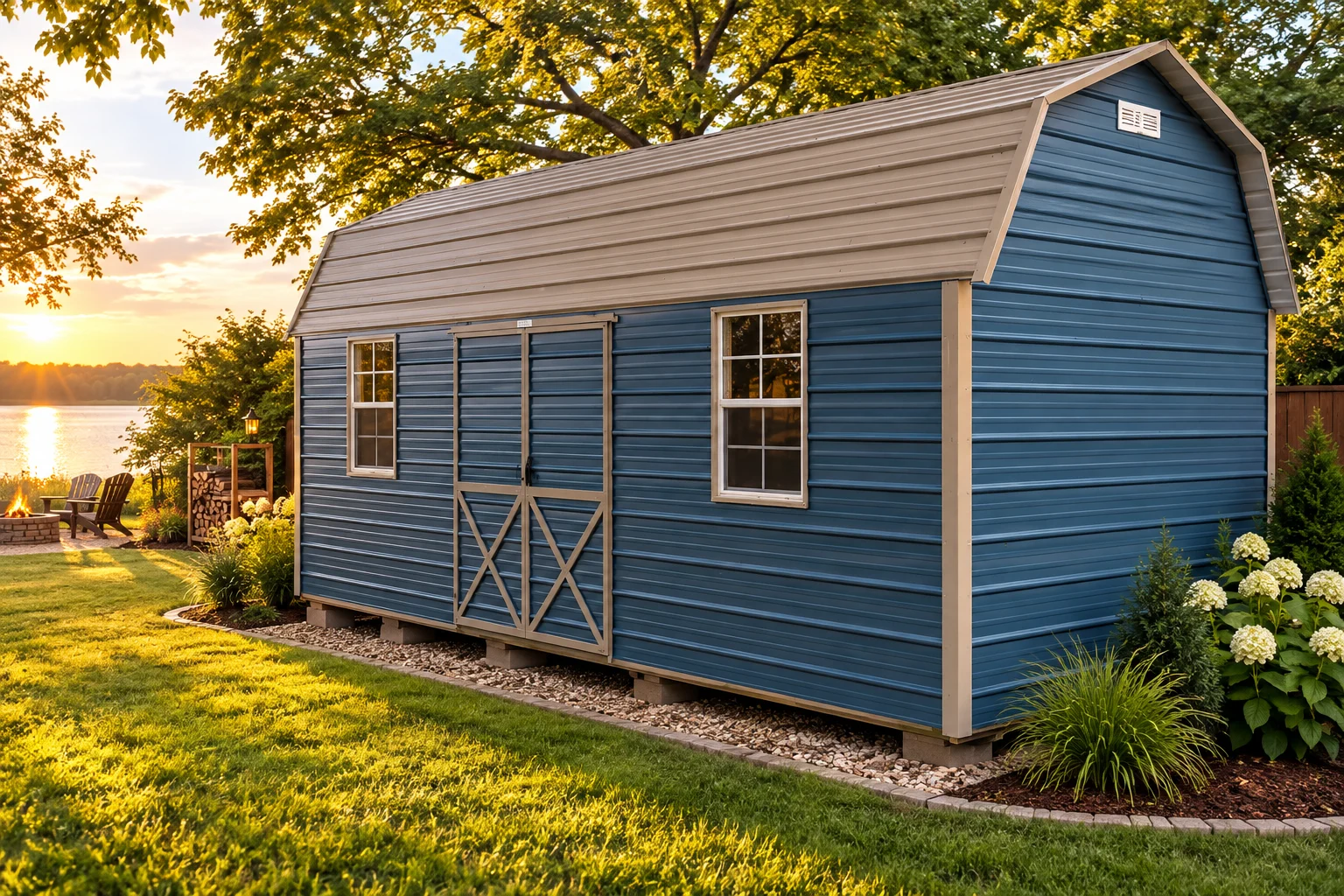 Metal Lofted Barns