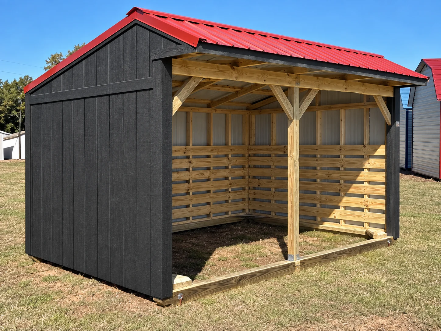 Wood horse barns for sale
