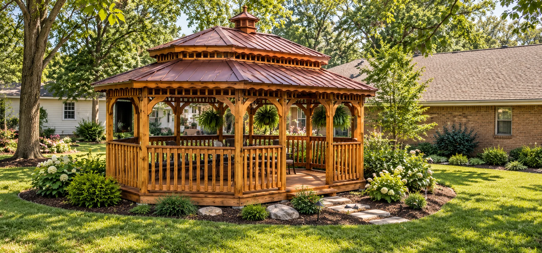 Oval gazebo