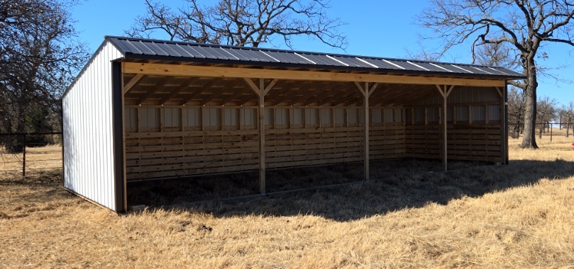 14×40 Metal Horse Barn In Guthrie, OK