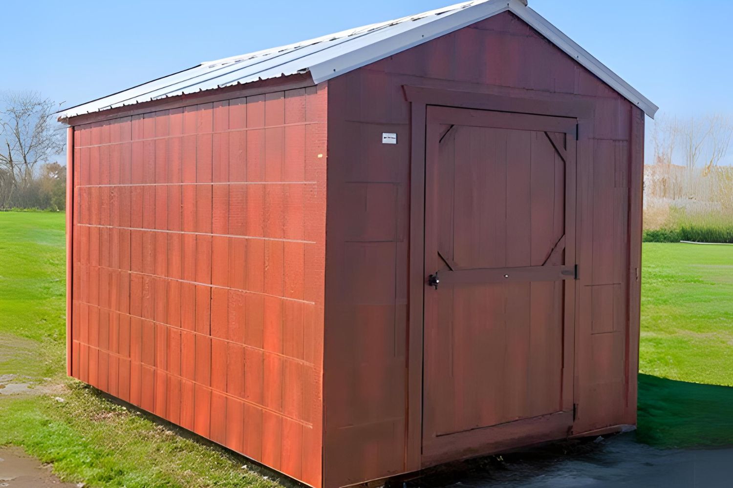 8×12 Wood Cottage Barn in Newkirk, OK