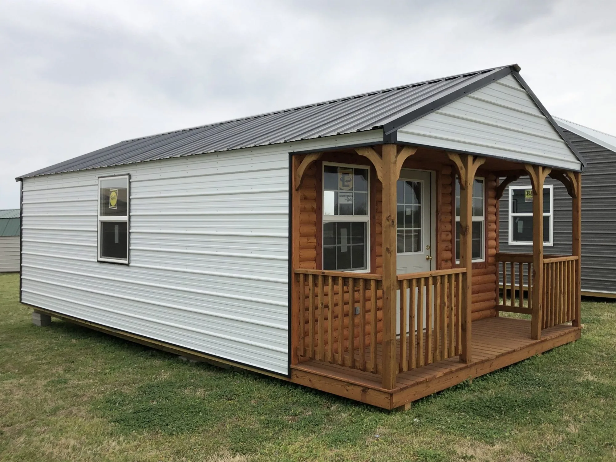 Metal building cabin in Oklahoma