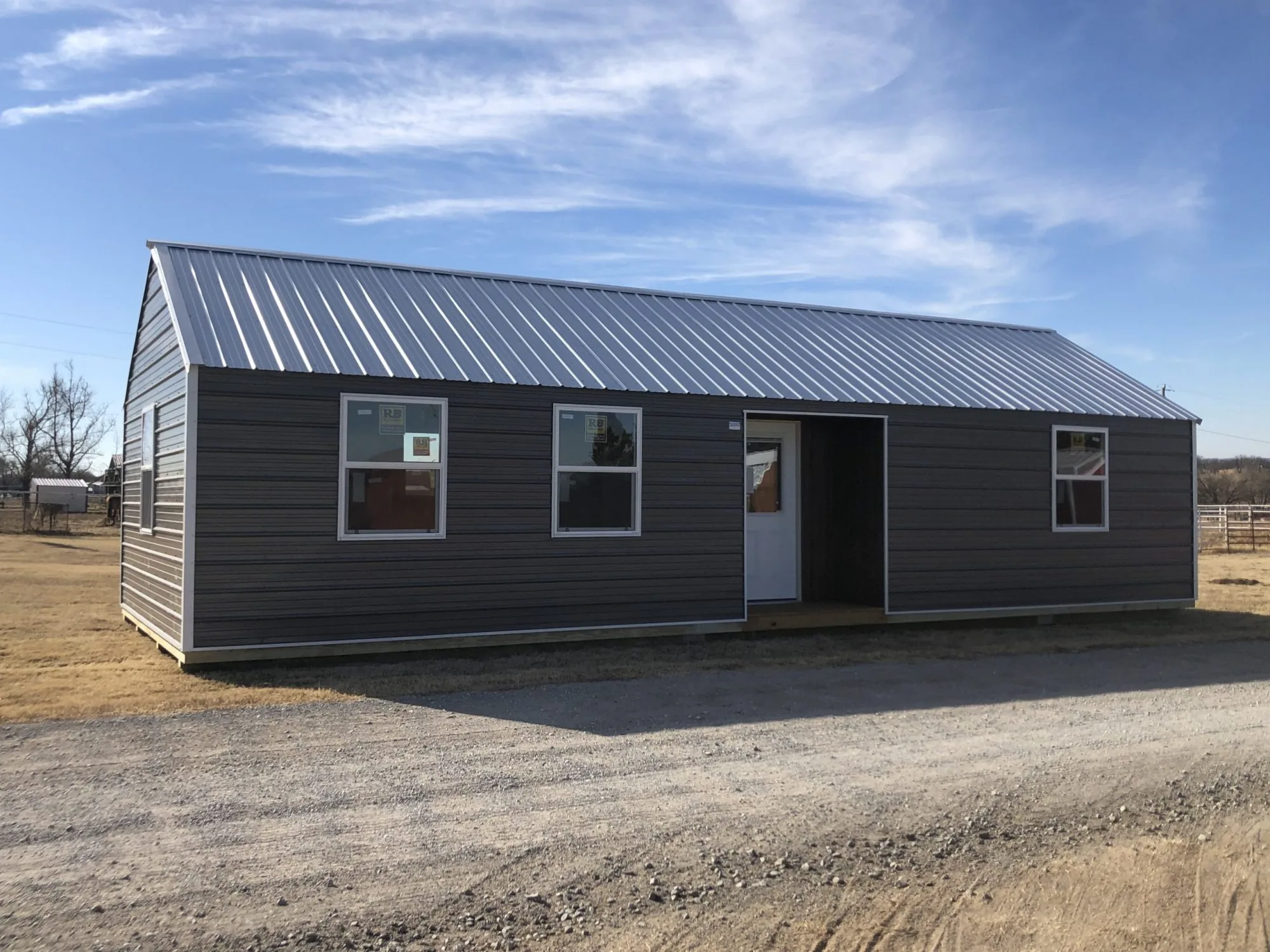 Metal cabins in Oklahoma