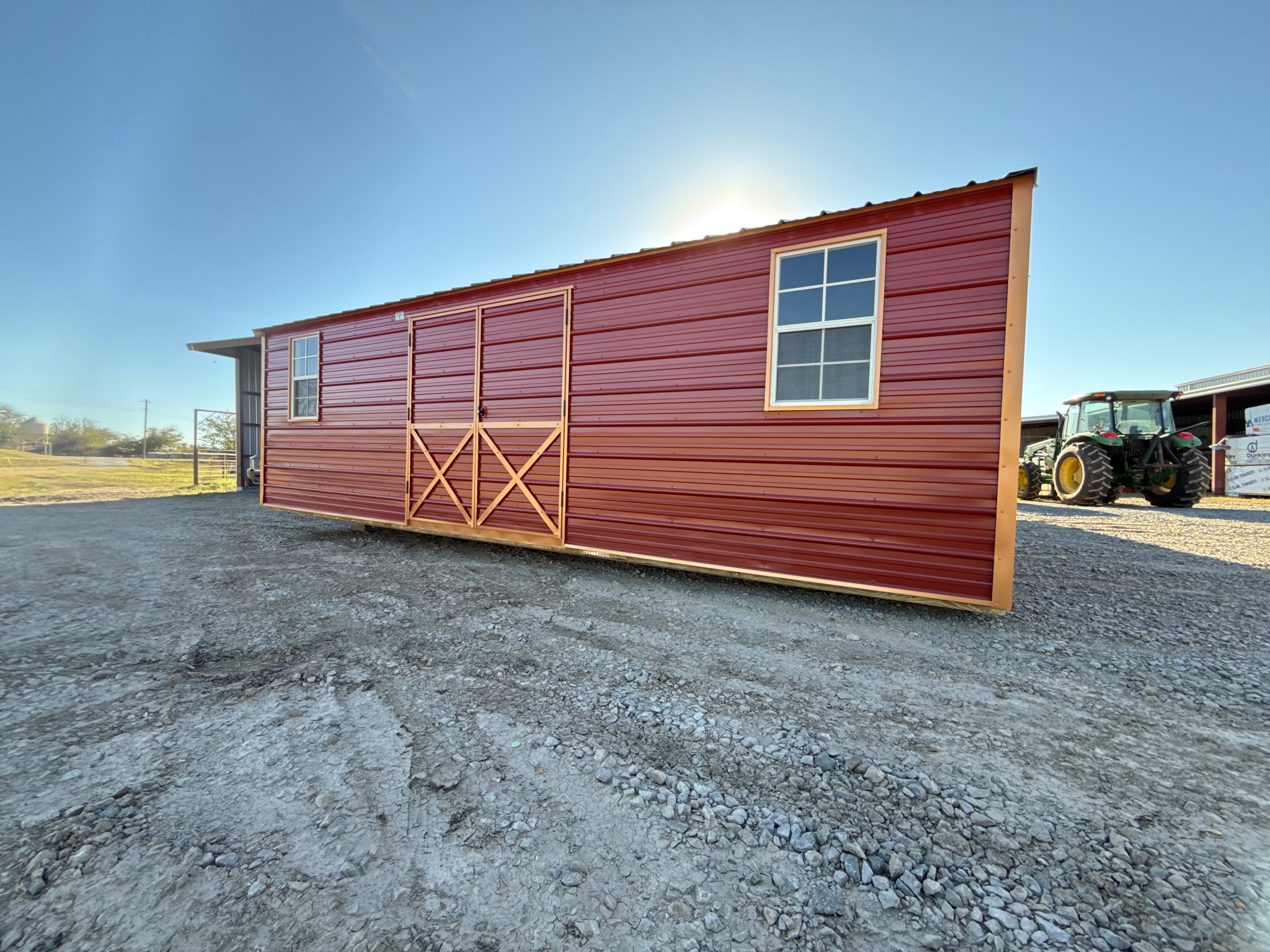 Metal Cottage Barn 10 x 24 photo 2
