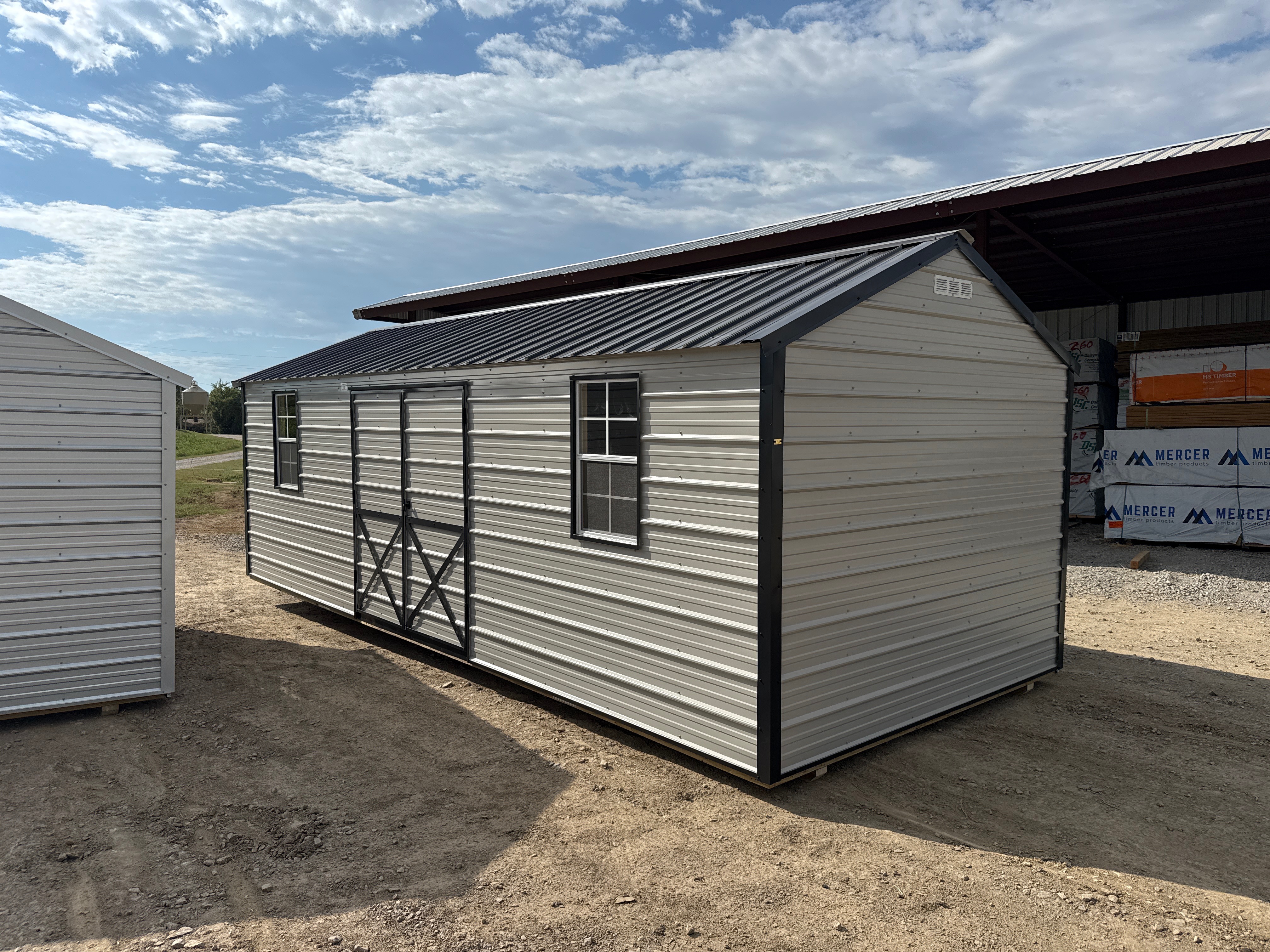 Metal Cottage Barn 10 x 24 photo 3