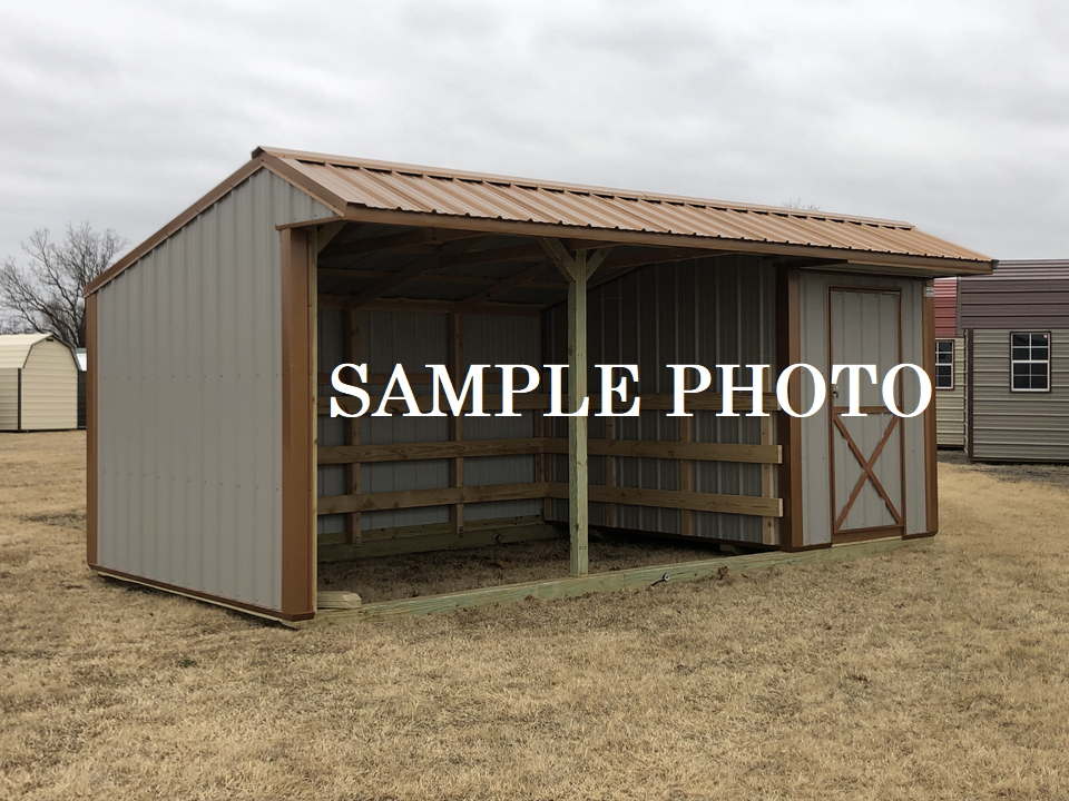 Metal Horse Barn w/ Tack 10 x 24