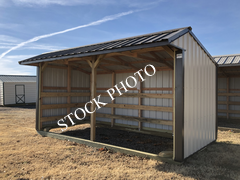 Metal Horse Barn 8 x 16