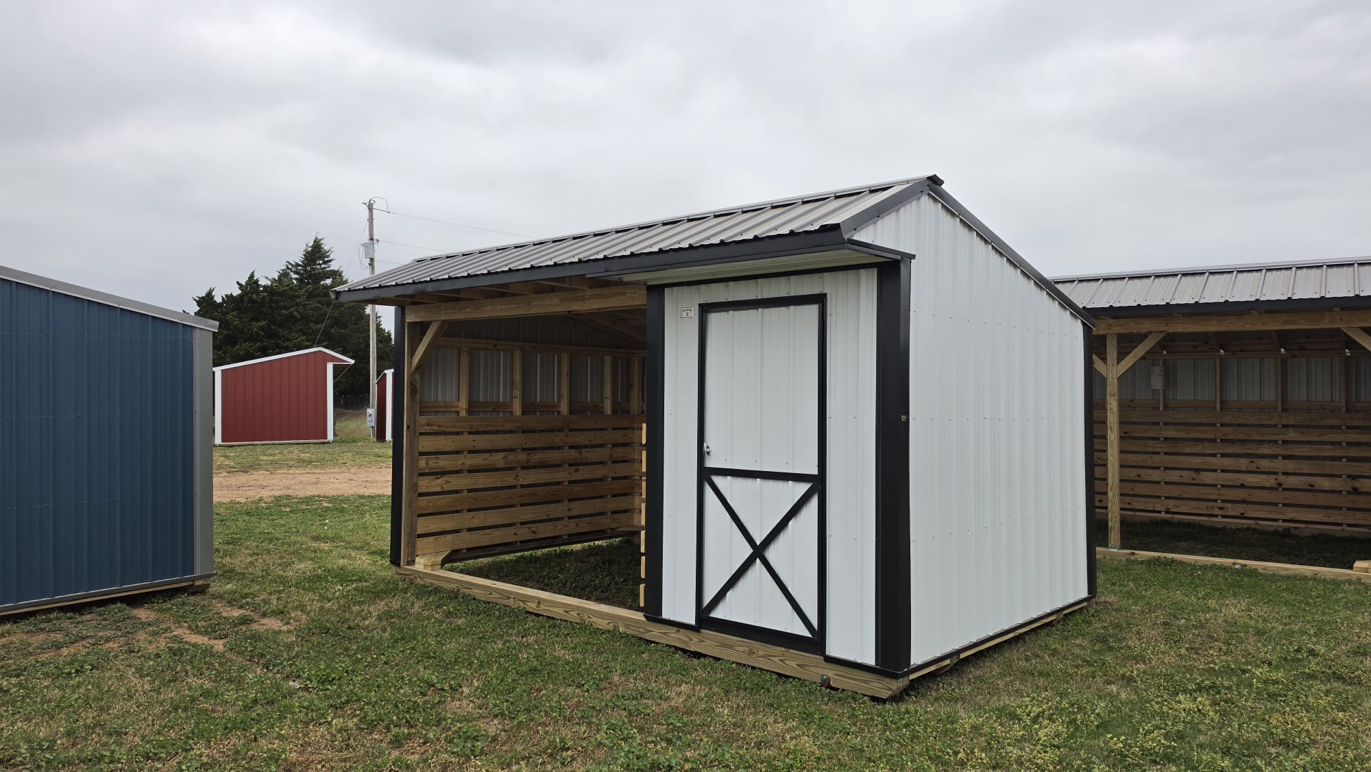 Metal Horse Barn w/ Tack 10 x 16