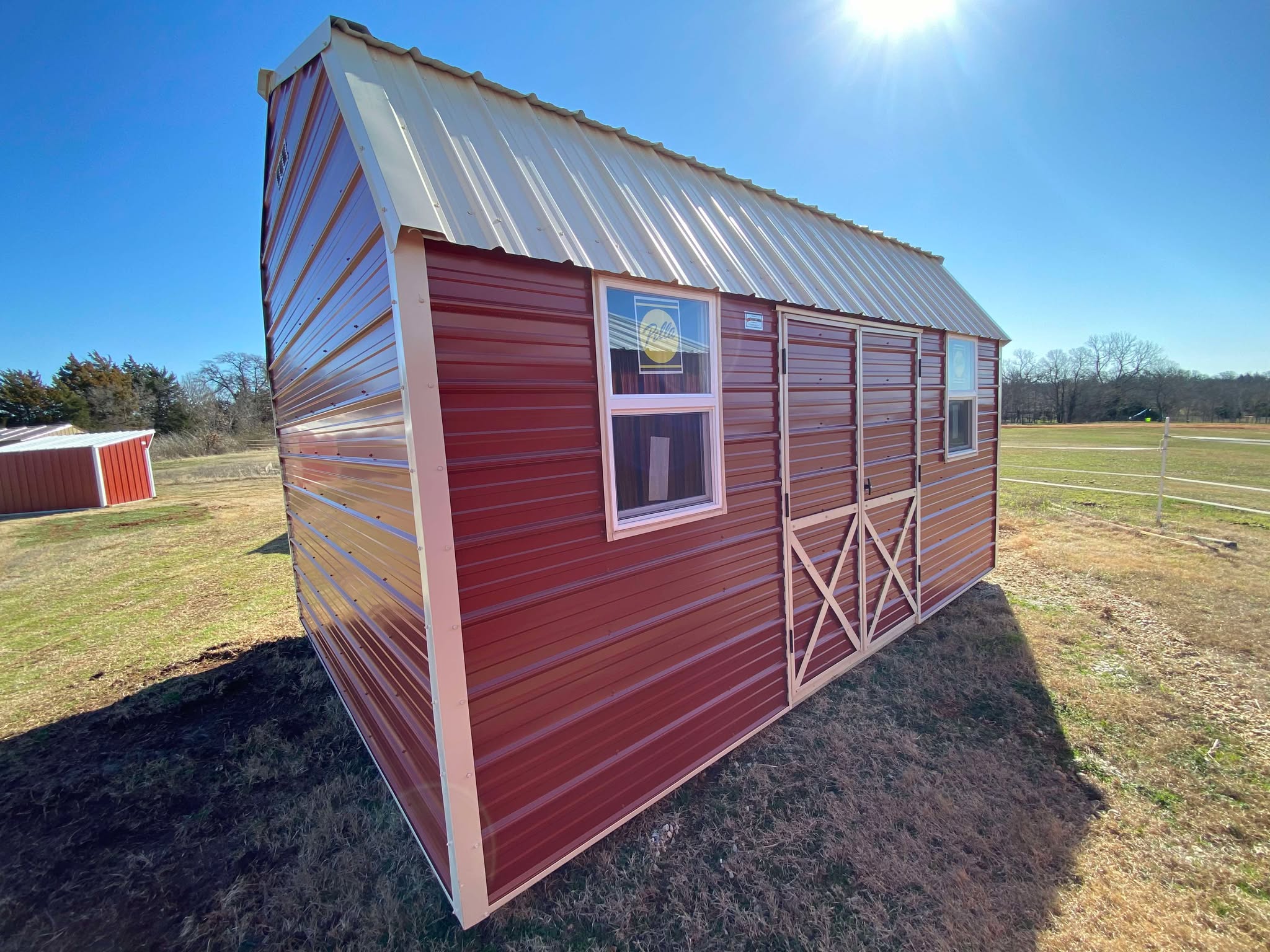 Metal Loft Barn 12 x 16 photo 2