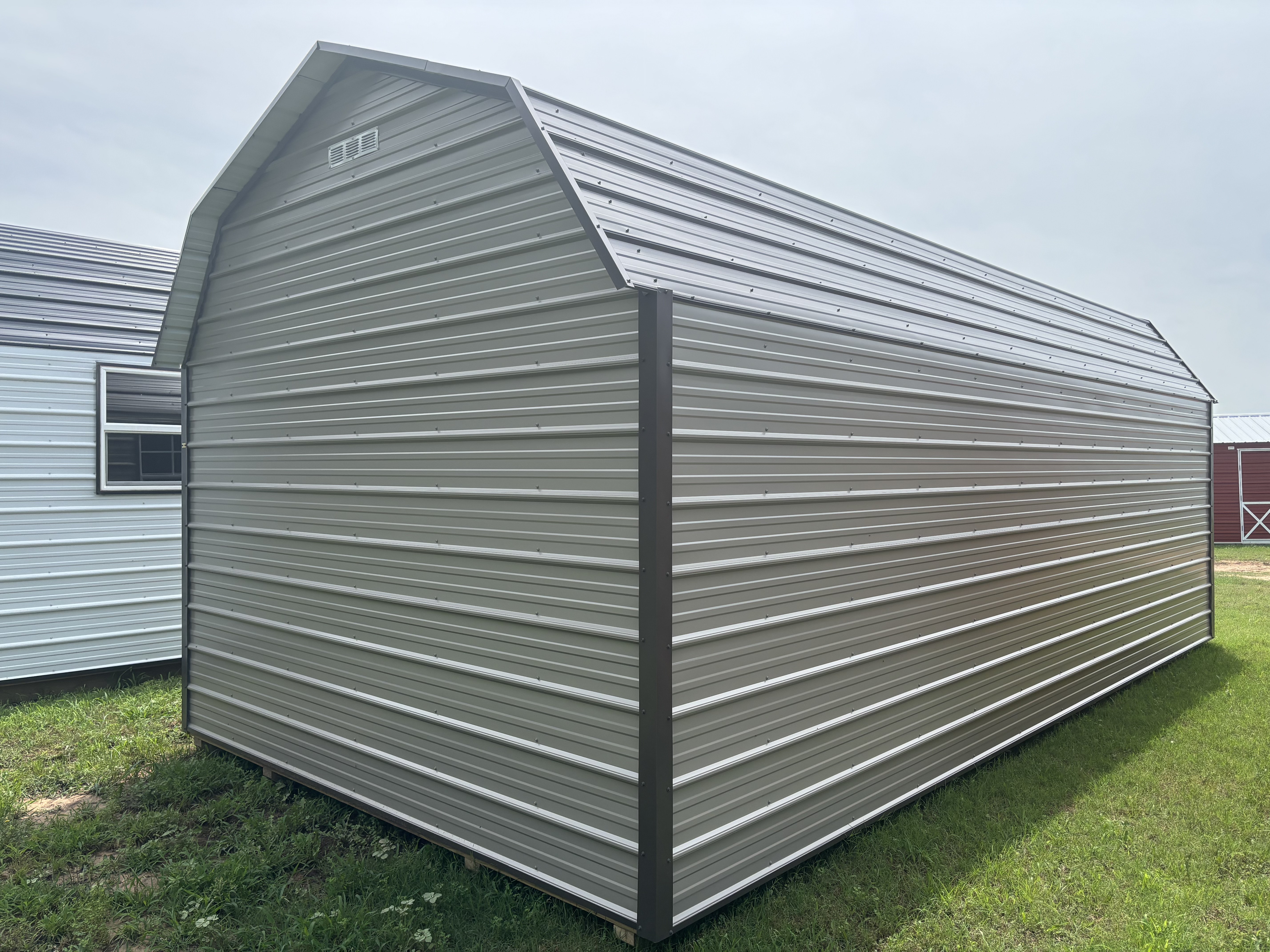 Metal Loft Barn 12 x 24 photo 2