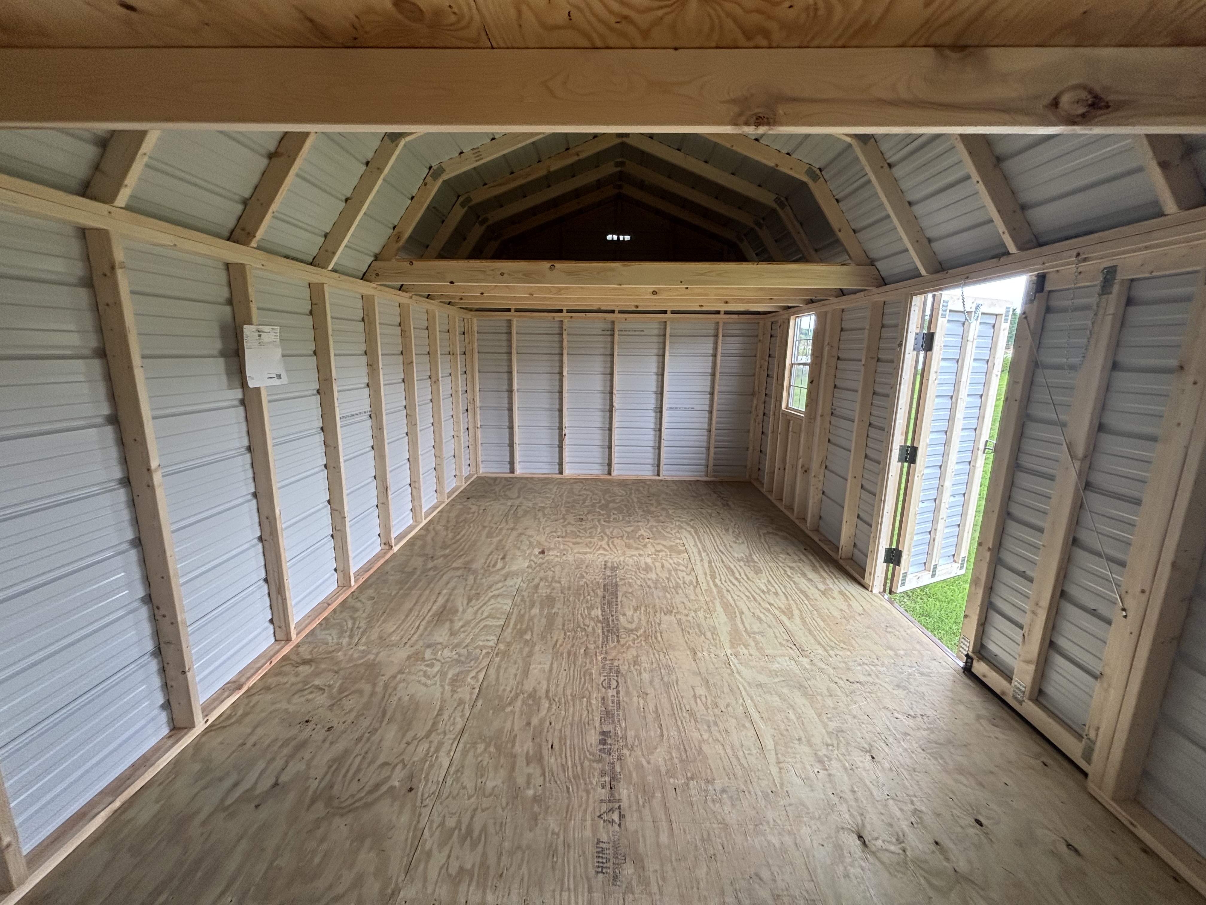 Metal Loft Barn 12 x 24 photo 3