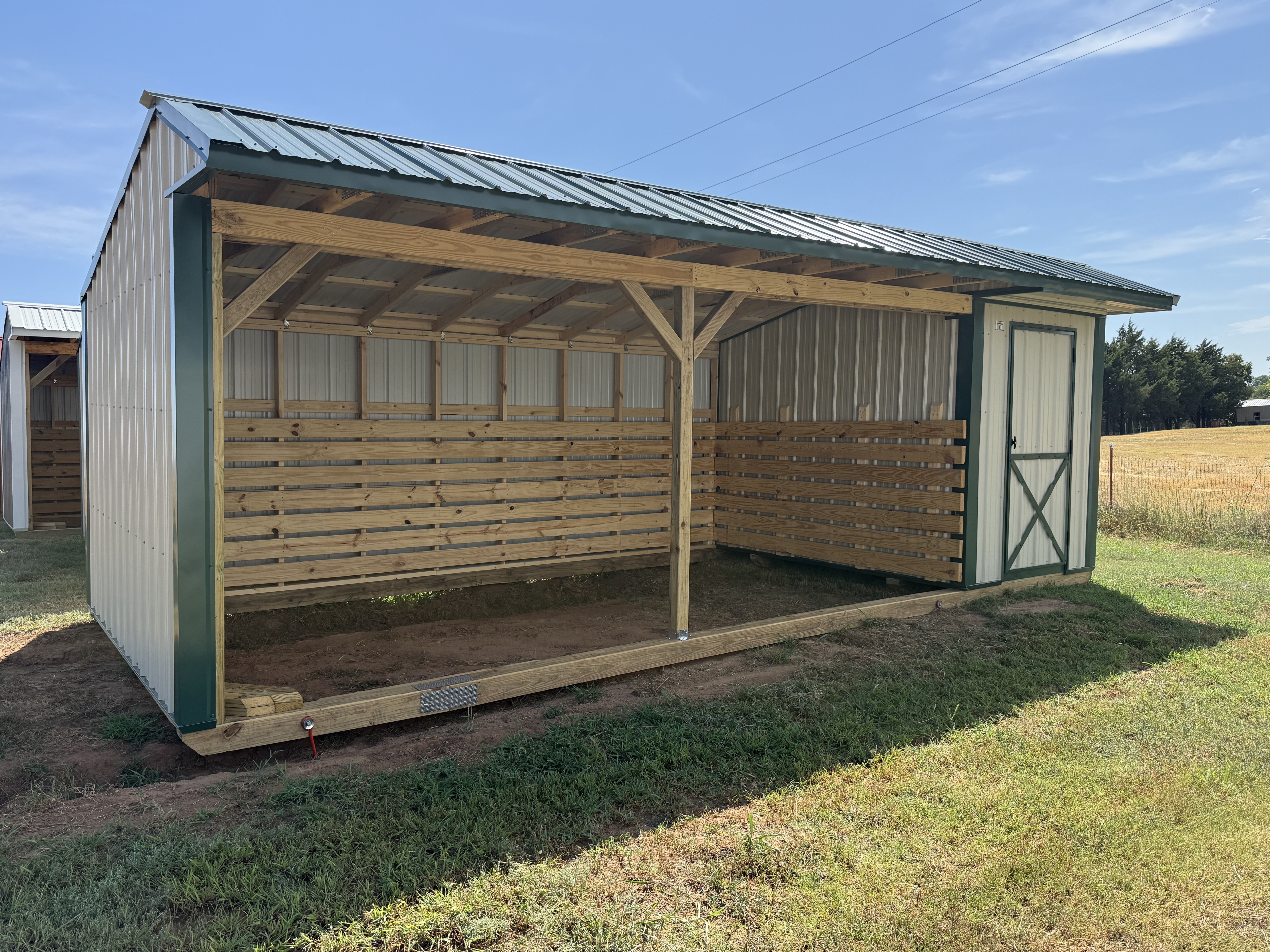 Metal Horse Barn w/ Tack 10 x 24 photo 3