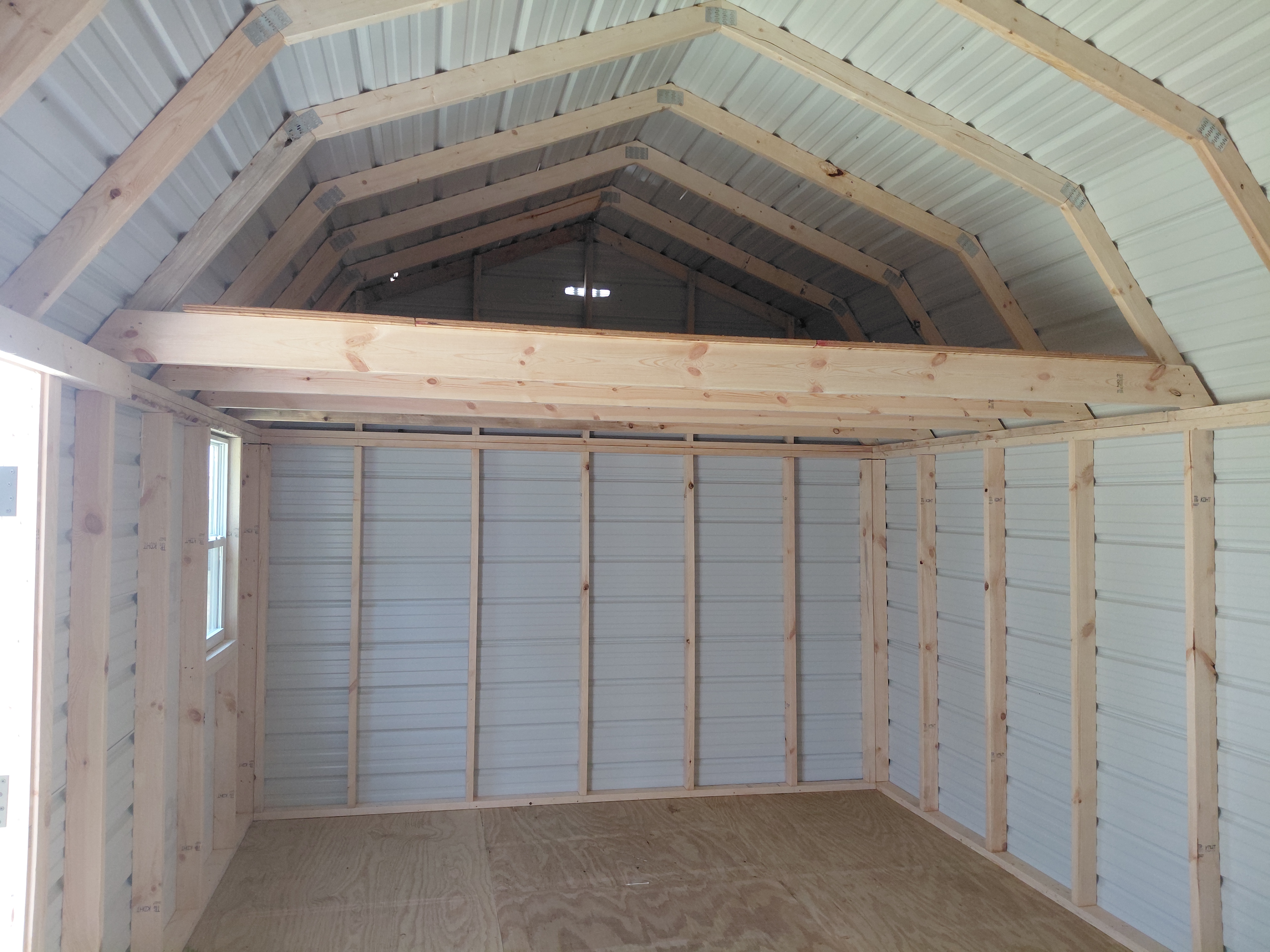 Metal Loft Barn 12 x 24 photo 3