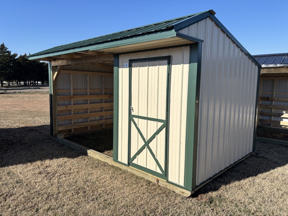 Metal Horse Barn w/ Tack 10x16