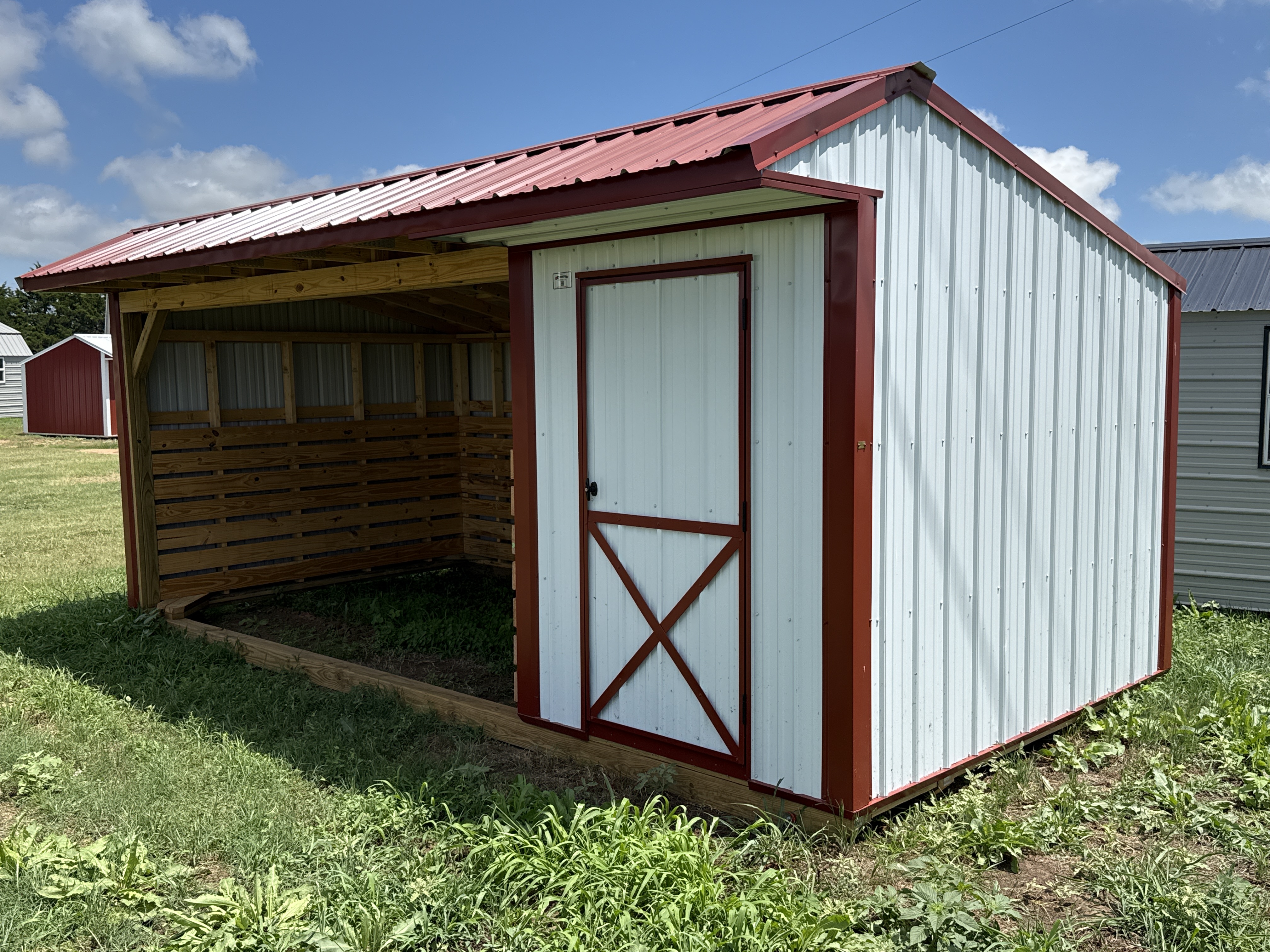 Metal Horse Barn w/ Tack 10 x 20