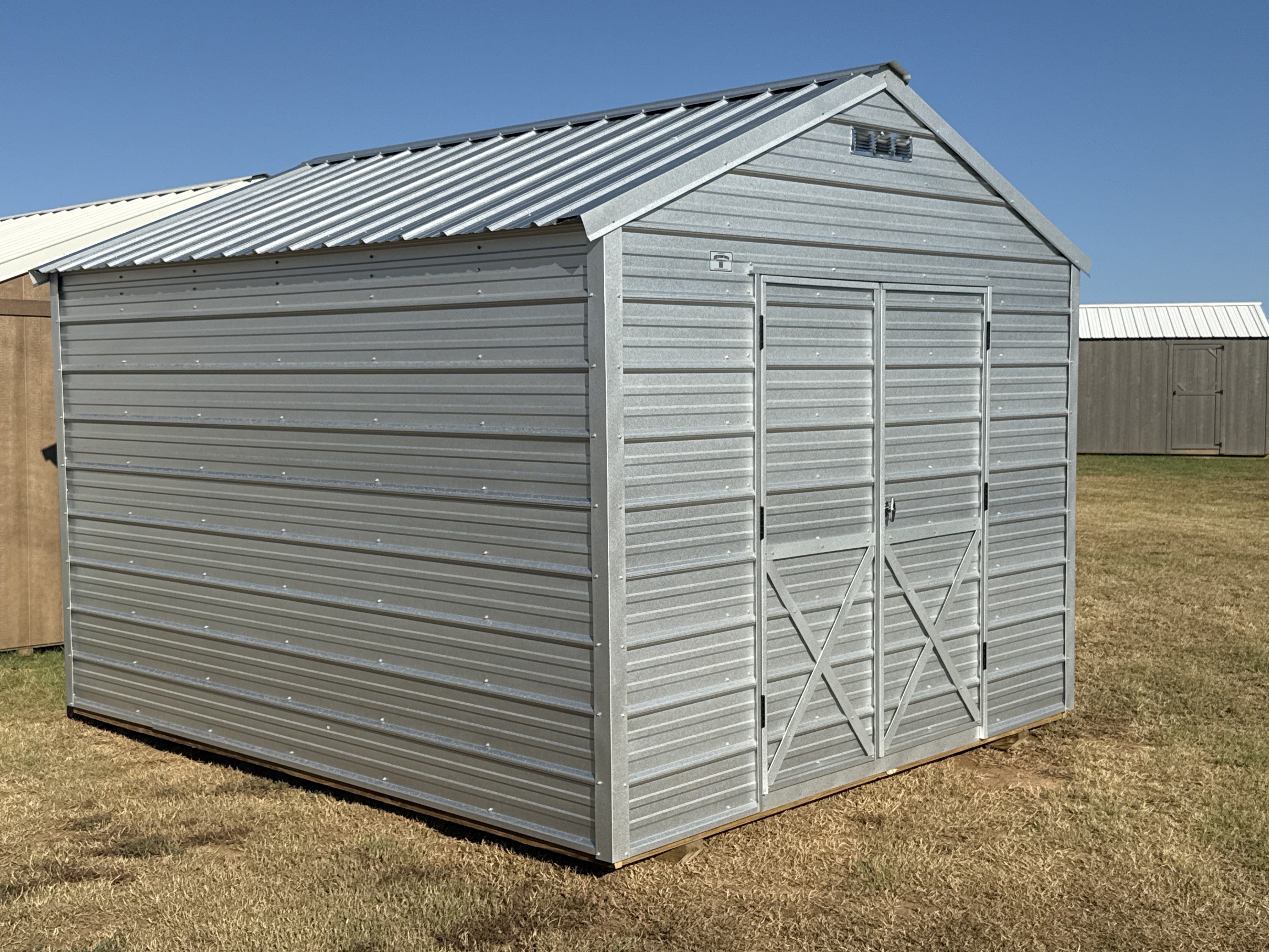 Metal Cottage Barn 10 x 12 photo 2