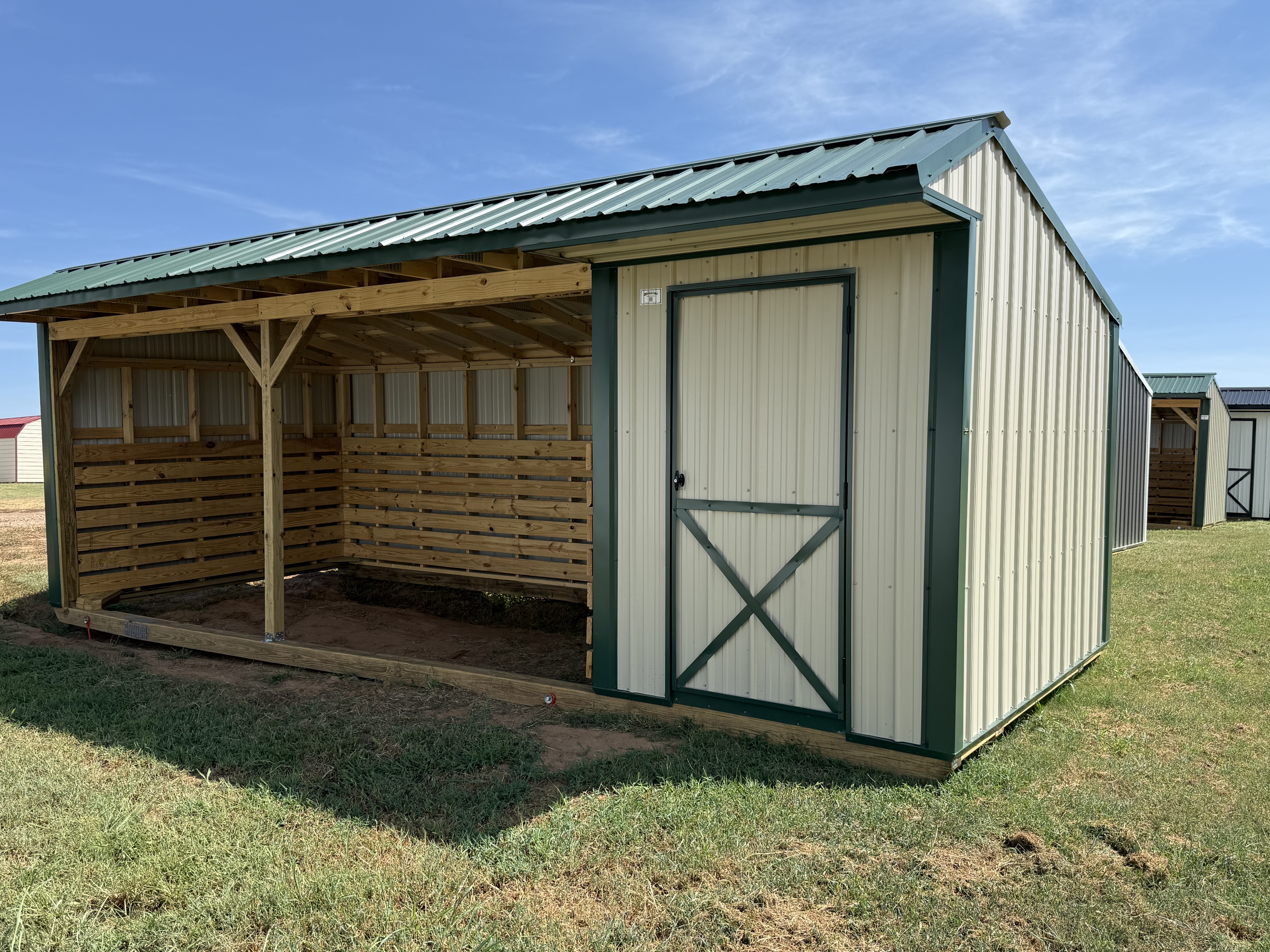 Metal Horse Barn w/ Tack 10 x 24